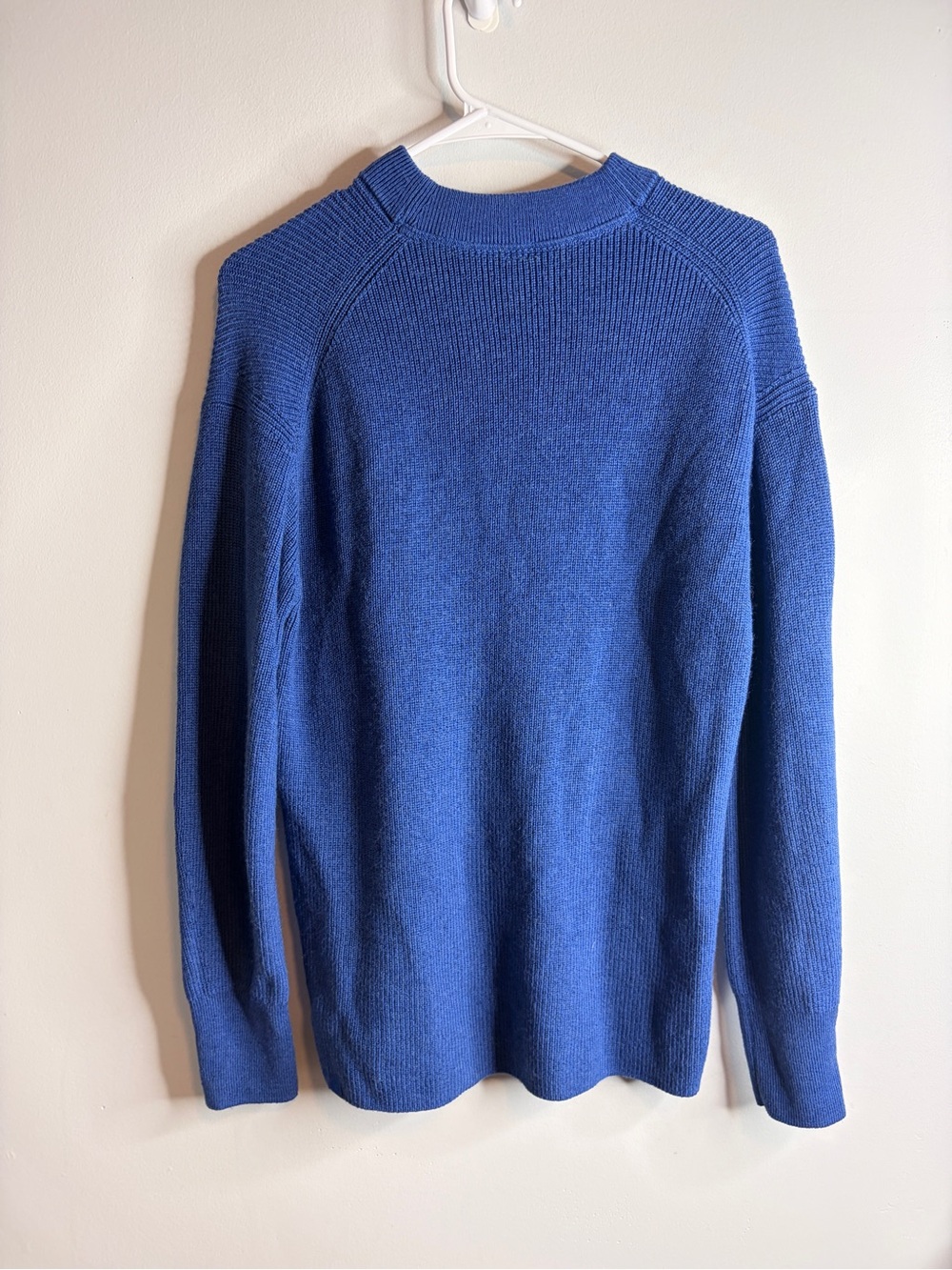 Lululemon Merino Wool-Blend Ribbed Crewneck Sweater Blue Sweater Size 4